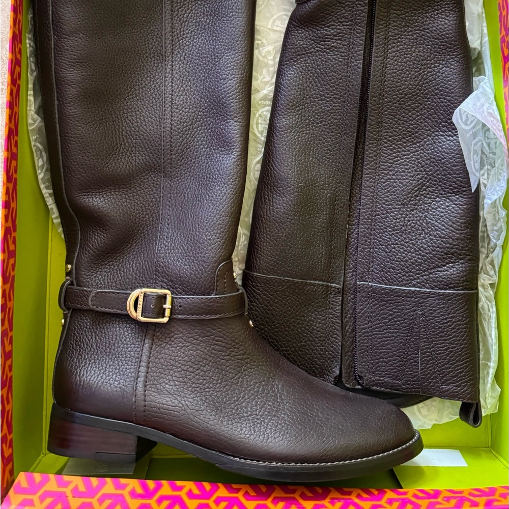 Tory Burch Marlene Leather Riding Boots *Brand New* size 7.5